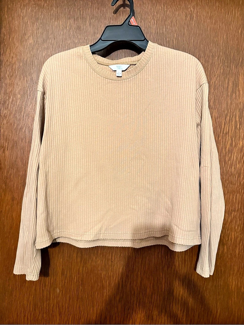 Time and Tru Ribbed Sweater Size Large Brown